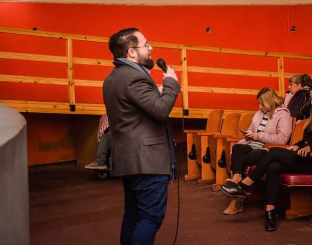 Leandro Ríos en actividad académica